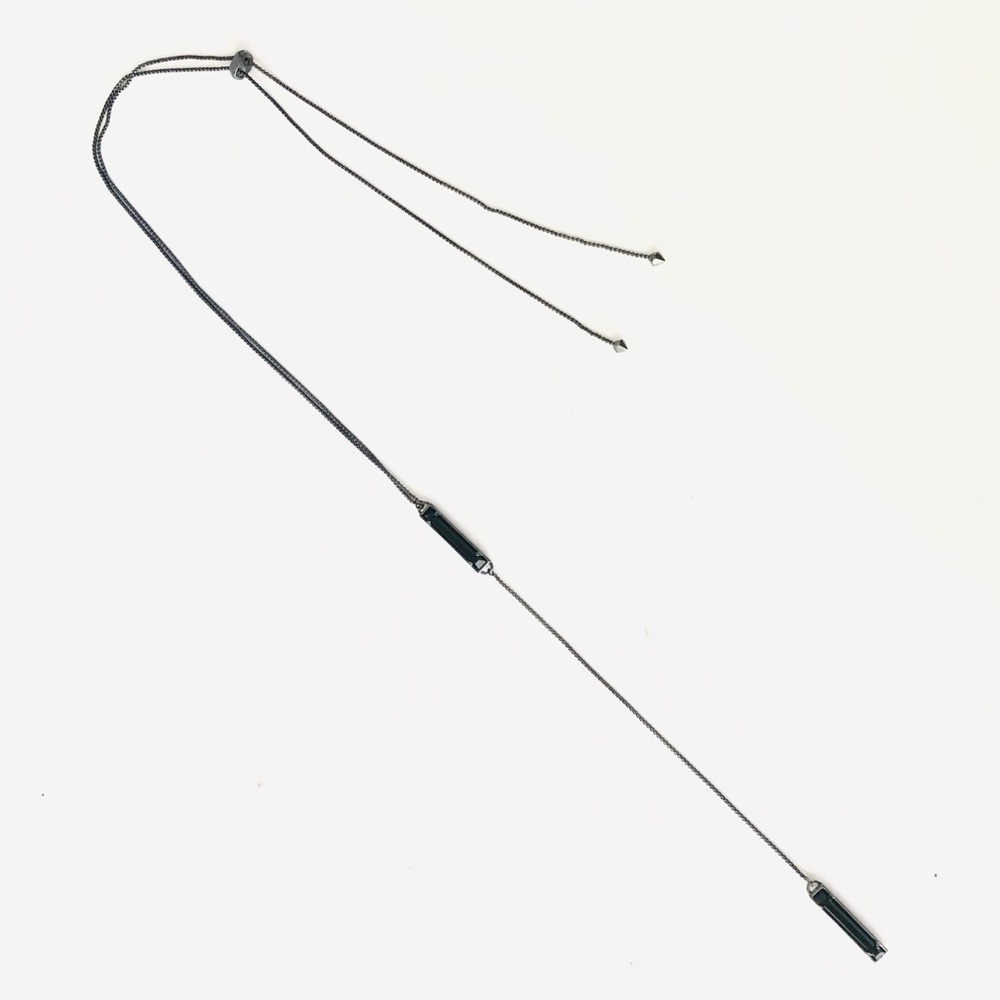 Kendra Scott Lilly Necklace in Gun Metal